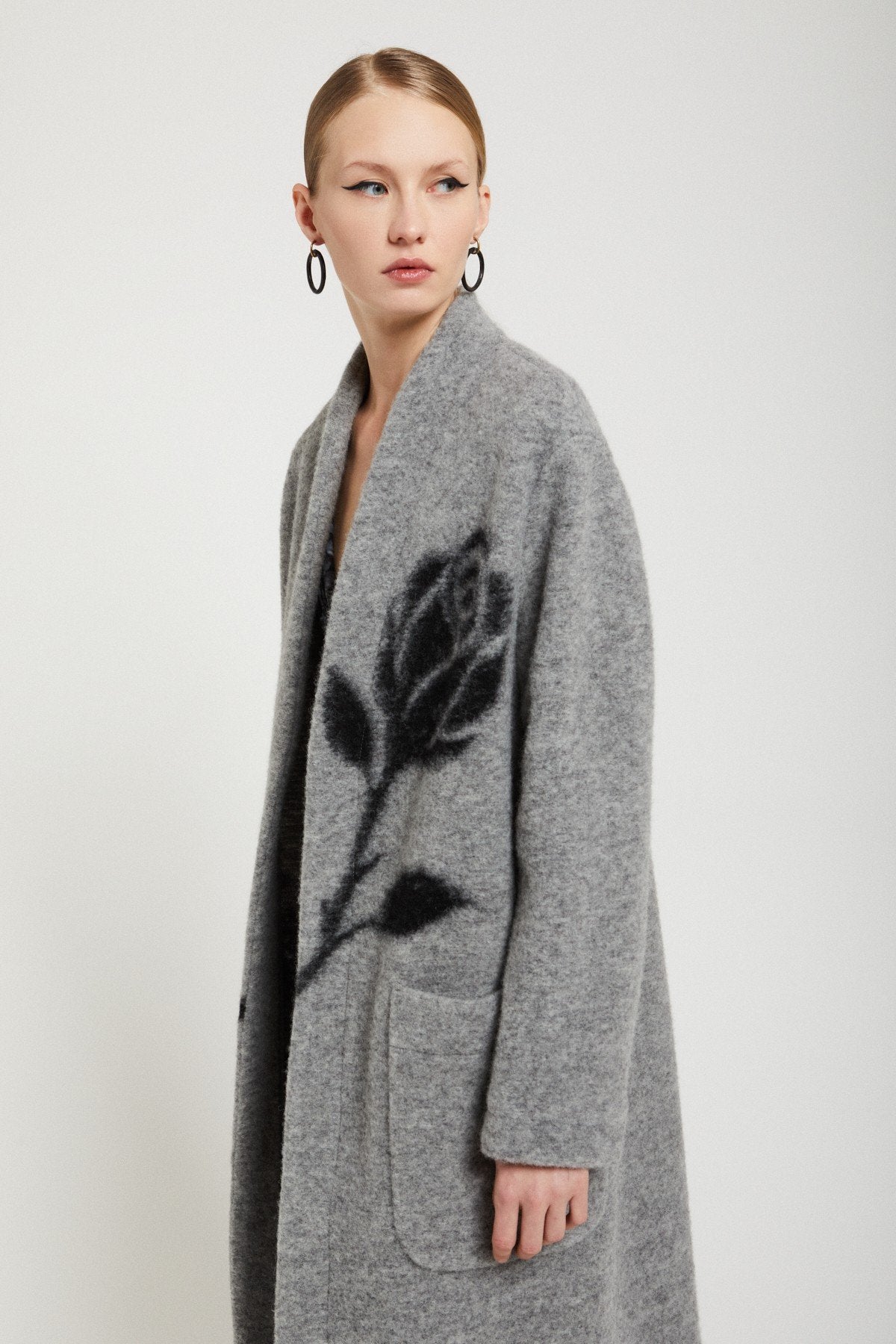 OTTOD'AME CAPPOTTO LUNGO SENZA BOTTONI