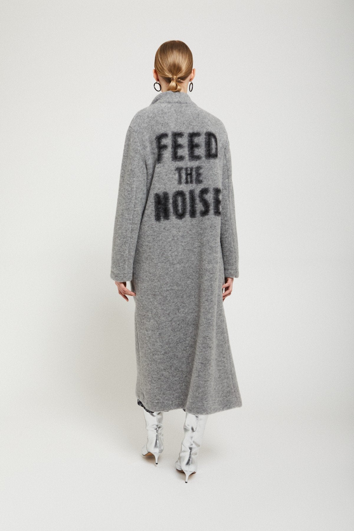 OTTOD'AME CAPPOTTO LUNGO SENZA BOTTONI