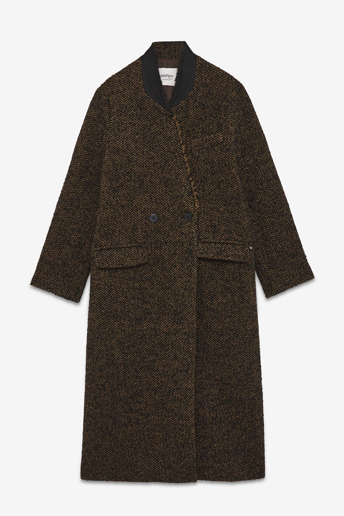 OTTOD'AME CAPPOTTO DOPPIOPETTO TWEED