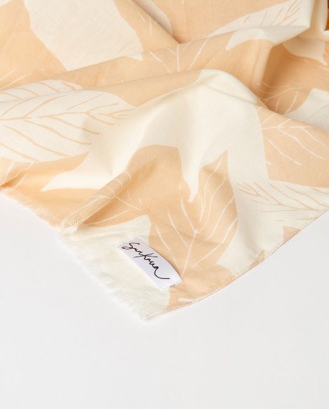 SURKANA Foulard cotone rettangolare stampato con frange   36MOAL221-230