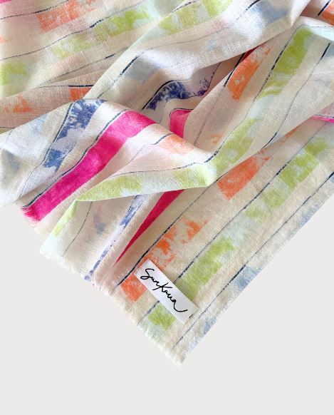 SURKANA Foulard  a righe cotone   36MONA221