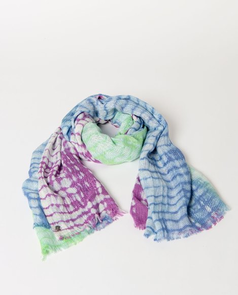 SURKANA Foulard a righe tie dye    36MORA221