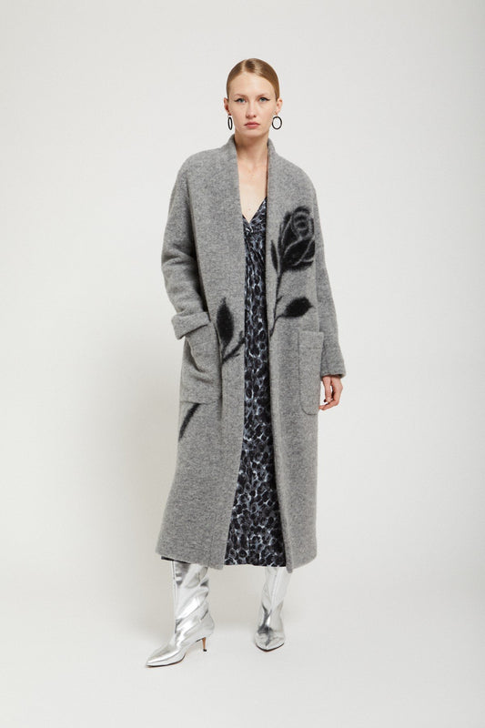 OTTOD'AME CAPPOTTO LUNGO SENZA BOTTONI