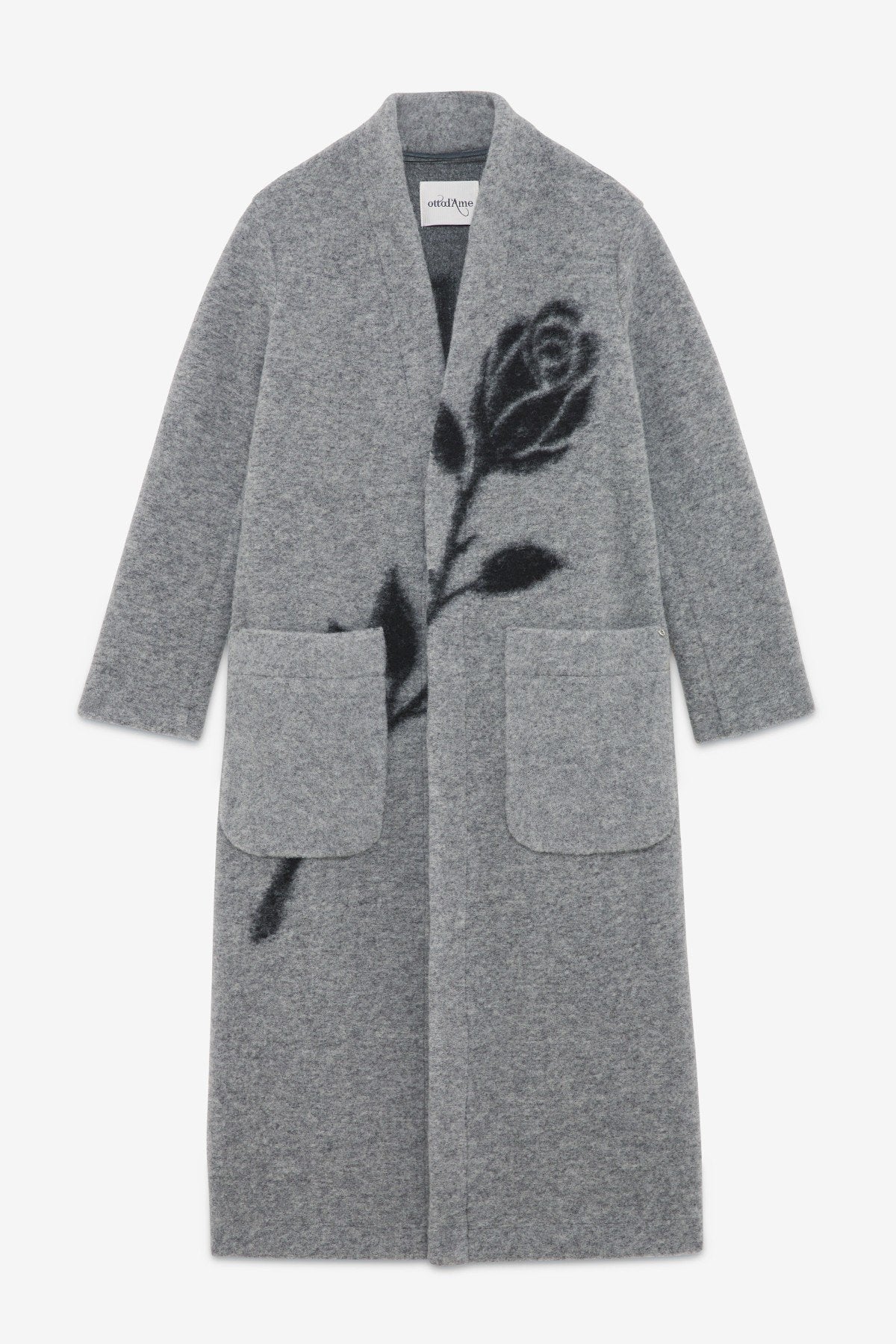 OTTOD'AME CAPPOTTO LUNGO SENZA BOTTONI