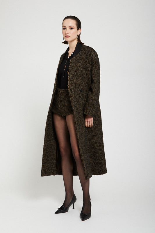 OTTOD'AME CAPPOTTO DOPPIOPETTO TWEED